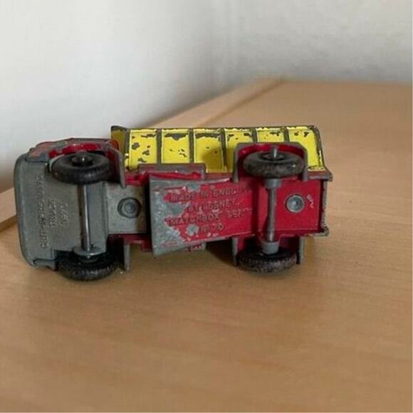 Vintage 60s Matchbox Lesney No. 70 Red Grit Spreading Truck Diecast Dump - Picture 10 of 10